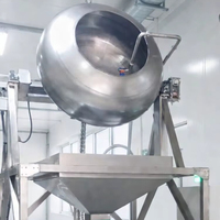 Mélangeur à tambour automatique pour revêtement/aromatisation SUISER MAKINE 250 kg/h, machine de revêtement en acier inoxydable