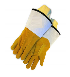 Qualité supérieure Argon MIG TIG Split cuir de vachette gants de soudage sécurité industrielle protection renforcée paume résistant à la chaleur - Product Image 2