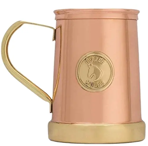 Copper Mules The Finest HandCrafted Copper Mug Unique Patented Design Solid Brass Base and Handle Holds 18oz Wholesale Prices