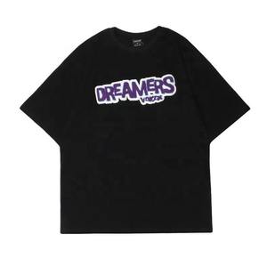 T-shirts graphiques personnalisés pour hommes en détresse Patch vintage brodé lavage à l'acide DTG imprimé tricoté col rond T-shirt High Street - Product Image 5