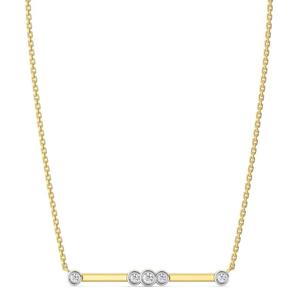 Collar con colgante de diamante cultivado en laboratorio de corte redondo de 0,12 quilates, joyería de oro o plata, regalo para su joyería de diamante cultivado en laboratorio - Product Image 1