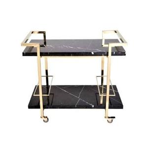 Metal Modern <b>Hotel</b> Restaurant Bar Outdoor Hospital Serving <b>Trolley</b> with Custom Logo - Product Image 2