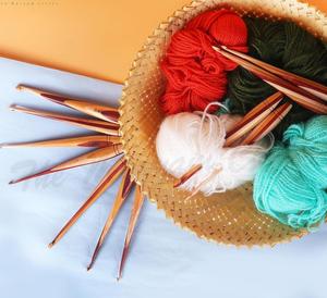 Wood Set of 11 Crochet Hooks 3.5 MM to 10 MM, Wooden Yarn Crochet Hooks Engraved with Sizes | Gift for Grandma (Crochets & Box - Product Image 4