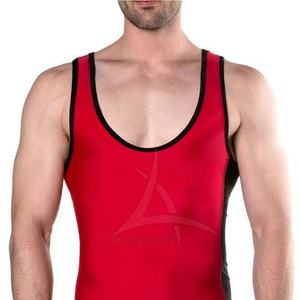 Combinaisons de lutte pour hommes adultes, logo personnalisé, haute qualité, spandex/polyester, écologiques, respirantes, séchage rapide, couleurs personnalisées - Product Image 4