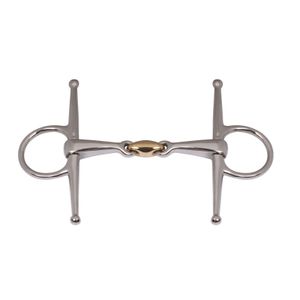 บิตคิวปริอุมแบบสองข้อต่อ ยี่ห้อ BRAND ZONE คุณภาพสูง ผลิตจากสแตนเลสสตีล พร้อมข้อต่อ KK อุปกรณ์เสริมสำหรับม้าขี่ - Product Image 2