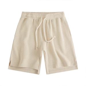 2024 vente en gros été couleur unie 100% coton Shorts hommes cordon décontracté Bermuda Shorts coloré uni DDP expédition - Product Image 2