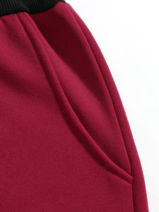 Pantalones de chándal informales de lona para hombre con logotipo personalizado, talla grande, cintura media, rectos 2025 - Product Image 5