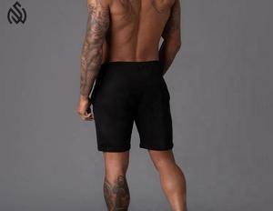 Summer 2025 New Solid Color Custom Joggers Fleece Casual Sports Drawstring Street Wear <b>Short</b> Fleece <b>Shorts</b> <b>Men</b> - Product Image 2