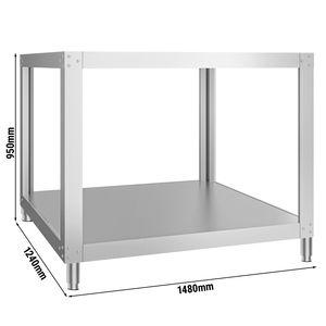 ขาตั้งเตาอบพิซซ่า - 1480x1240x950 มม. - สแตนเลส - สำหรับ GEP9 - Product Image 2