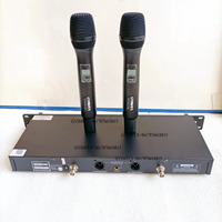 MP46 Antenne à quatre voies de qualité sonore claire Microphones sans fil professionnels pour la maison Karaoké Réunion Fête Église DJ Mariage
