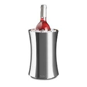 Cubo de vino de acero inoxidable de doble pared de Metal pulido acabado decorativo botella individual soporte enfriador de vino - Product Image 5