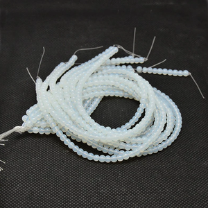 Collier en cristal naturel, perles d'opale lisses, pierre rouge polie, bijoux, brin lâche, grossiste en pierres précieuses pour la guérison - Product Image 2
