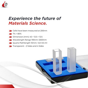 Cuvette en quartz à 4 faces haute clarté TECHINSTRO 3,5 ml, taille personnalisable, cellule optique de précision pour laboratoire - Product Image 2