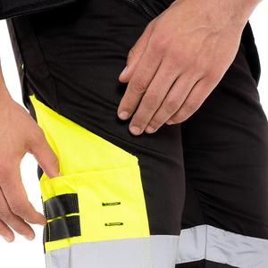 Pantalons de travail de sécurité pour hommes en gros, polyester, classe 1 ANSI, imperméables, multi-poches, extensibles, réfléchissants, haute visibilité PROTEXA - Product Image 5