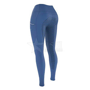 Collants d'équitation d'hiver pour femmes de haute qualité Active Full Seat Silicone Jodhpurs Culottes en couleurs personnalisées - Product Image 2