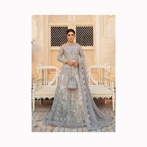 Bridal Wedding Wear Latest Arrival 2024 Best Quality Heavy Designer Two Tone Silk Lehenga Choli Best Price Supplier