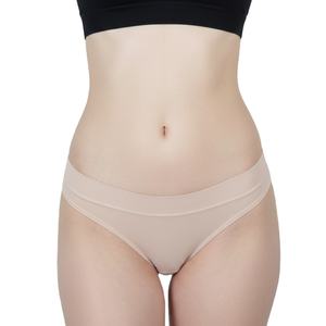 Culotte taille basse en coton biologique pour femmes, string Sexy, respirant, coupe haute, couleur chair, offre spéciale, 100% - Product Image 1