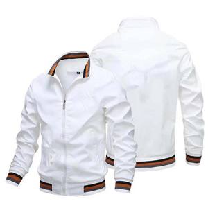 Primavera y otoño gama alta nueva moda cómodo bordado Logo ropa de hombre chaqueta de béisbol universitaria para hombres - Product Image 1