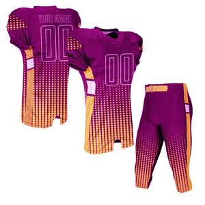 Tenue de sport respirante et flexible à manches courtes pour l'entraînement, uniforme de football américain conçu pour le confort des joueurs - Product Image 1