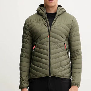 OEM <b>Mens</b> Long Puffer <b>Jacket</b> Custom Hooded Warm Winter Outerwear Casual Streetwear Factory Manufacturer Supplier - Product Image 1