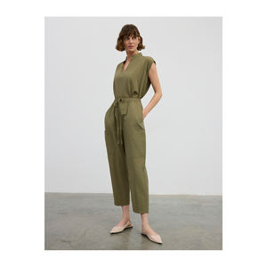 กางเกงผ้าคอตตอนผสมพร้อมดีเทลกระเป๋าระบายอากาศ - Product Image 5