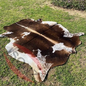 Versatile Genuine Cowhide Rug Real Leather Cattle Hides Hair Tri-Color for Home Decor Furniture Sofas Shoes <b>Pillows</b> Crafts - Product Image 5