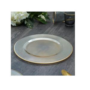 Plaques de chargement rondes dernière Collection Design rétro finition or meilleur pour fête de mariage Restaurant plateaux de Table - Product Image 5