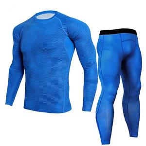 GAF-traje deportivo de gimnasio para hombre, conjunto de camisetas y pantalones de compresión para entrenamiento - Product Image 6