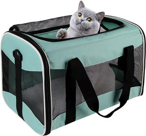 Cat Carrier <b>Bag</b> With Removable Fleece Pad Airline Approved Portable Breathable Pet Travel Carrier Cage for <b>Small</b> Medium Cats Dog - Product Image 1