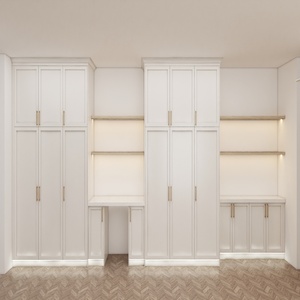 Armoire de cuisine moderne et mince de style Shaker CBMmart, finition mélaminée en placage de bois, armoire en MDF et contreplaqué, îlot de cuisine, fourniture directe d'usine - Product Image 2