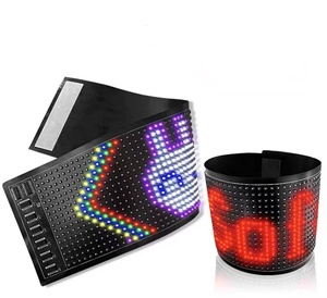 LEDサインメッセージIP65カスタマイズ可能プログラム可能折りたたみLEDスクリーンフレキシブルデジタル屋外モバイルコントロールローリングLED - Product Image 1