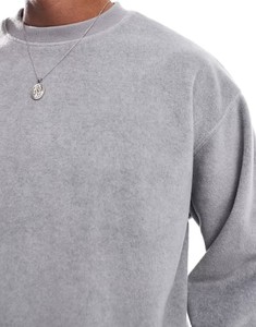 Recién llegado, sudaderas con capucha térmicas de lana polar, jersey básico con capucha de gran tamaño, algodón en blanco personalizado, 100% algodón, Sudaderas con cuello redondo - Product Image 4