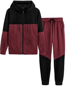 Chándal de hombre con cremallera color block nuevo estilo casual chándal deportivo - Product Image 6