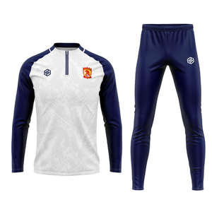 Survêtement en polyester pour hommes coupe confortable tissu durable OEM ODM vente en gros directe d'usine vêtements de sport personnalisés - Product Image 4