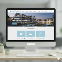 Projet d'appartement ou de villa Services de conception de page d'atterrissage Agence de développement Web fiable en Inde offrant des solutions abordables