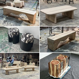 Panca Moderna in Legno Massello, Seduta Organica in Legno, Arredamento di Design Artigianale, Pezzo di Lusso per Soggiorno - Product Image 5