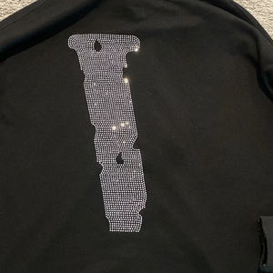 Sudadera con Capucha de Algodón con Pedrería - Estilo Urbano con Logotipo Personalizado Brillante |   Sudadera con Capucha de Marca Privada o al por Mayor - Product Image 3