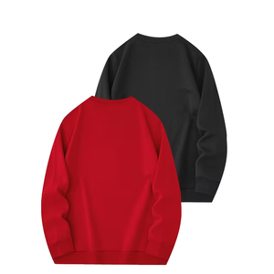 2025 Wholesale <b>Plain</b> Ovwersize Sweatshirts Crew Neck Embroidery Sweatshirt Custom <b>Men</b> Hoodies Sweatshirts <b>Black</b> <b>Jumper</b> for <b>Men</b> - Product Image 2