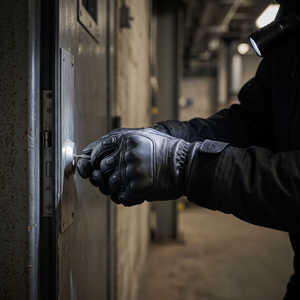 Gants de travail professionnels en cuir de chèvre avec paume en maille 4 couches, résistance aux coupures, manchette longue, protection contre les chocs - Product Image 5