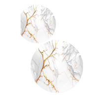 Nouveau modèle Service de table en mélamine 18 designs Fabricant Vente en gros 72 pièces Ensemble de vaisselle rond en mélamine pour 8 personnes