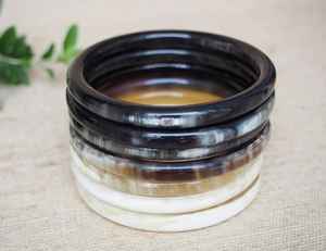 Alta venta cuerno de búfalo madre de perla incrustaciones trabajo pulsera brazalete hecho a mano artesanías naturales para bodas nuevo diseño de la India - Product Image 2