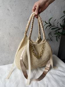 Bolsa de rafia vietnamita de ganchillo natural - Product Image 2