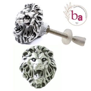 Tiradores de puerta y cajón de hierro fundido antiguo y plateado moderno, tirador para cocina, armario, tocador, dormitorio y baño - Product Image 1