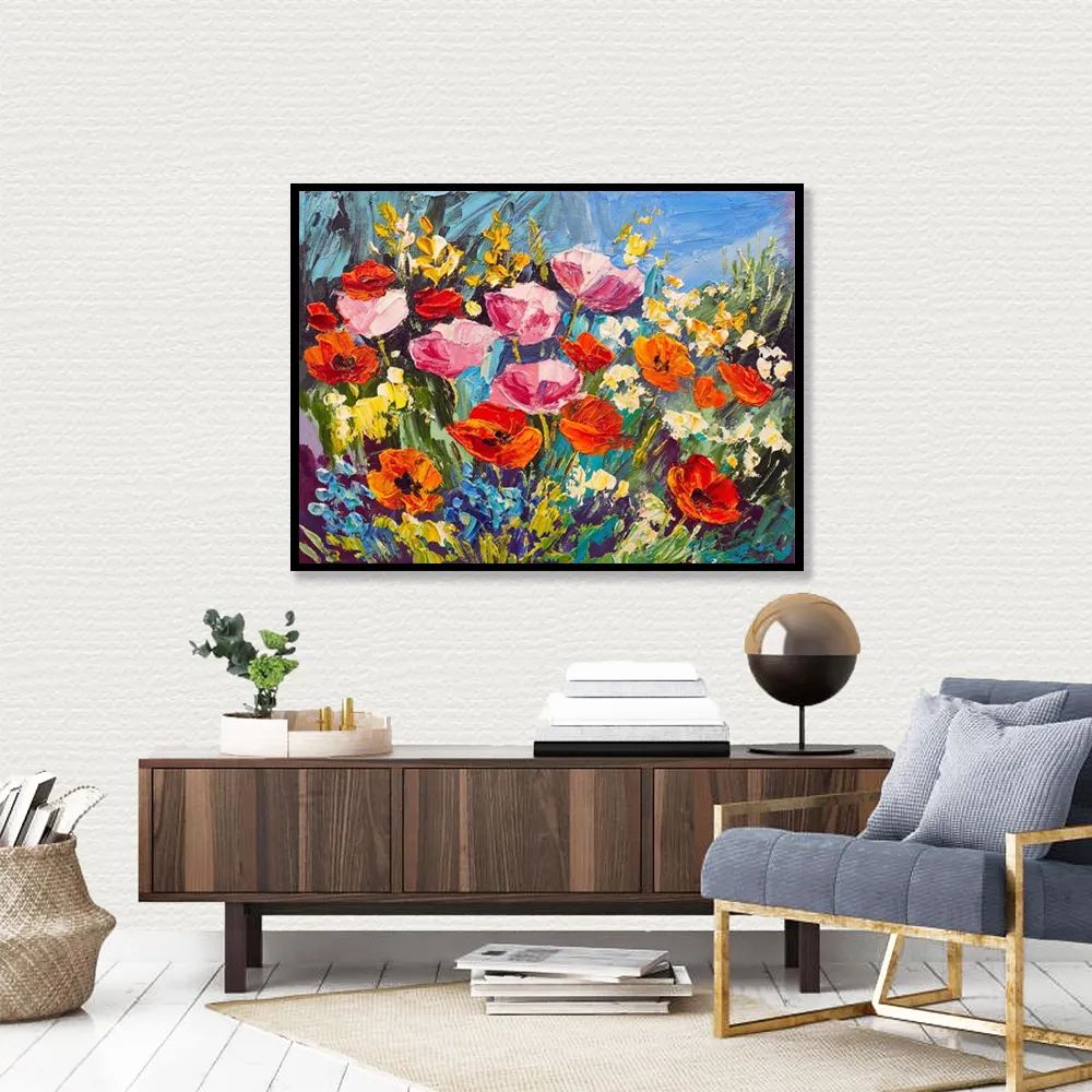 Oil Painting Abstract Modern High Quality Portrait Flower Figure Wall Decoration For Hotel Living Room Wall Hanging Decor