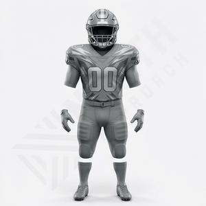 Maillot de football américain personnalisé à manches longues, grande taille, imprimé, technique, 100% polyester, prix compétitif, uniforme de sport - Product Image 1