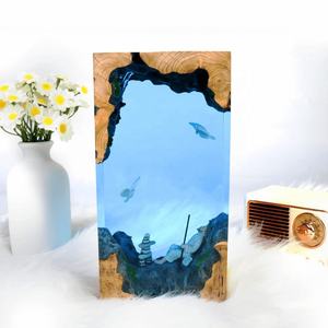 Lámpara LED con Forma de Flor de Resina Hecha a Mano, Luz Nocturna, Estatua de Buceo, Tema Submarino, Regalo del Día de la Madre, Piedra de Ágata, Marca Home Sack - Product Image 3