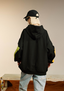 Sweat à capuche patch en chenille éponge française de haute qualité pull surdimensionné brodé personnalisé veste à capuche brodée à la mode pour hommes - Product Image 5