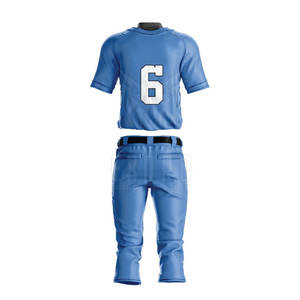 Conjuntos de uniformes de béisbol de alta calidad de primera calidad, transpirables, de talla grande, duraderos, 100% de poliéster, personalizables, para deportes al aire libre - Product Image 2