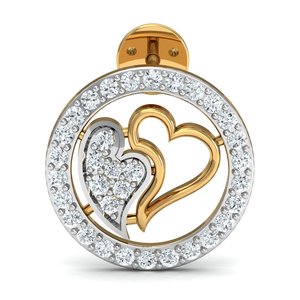Top Fashion Double Heart Zircon Cz Stud <b>Earrings</b> Bridal Wedding Bulk Brass Jewelry with Gold Plating <b>for</b> <b>Men</b> and Women - Product Image 2