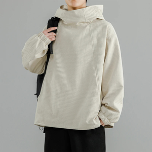 Men's Hooded Sweatshirt Solid Color Unisex Casual Pullover Fashion Loose Comfort Relaxed Top Regular Wrinkle Resistant Hoodie - Product Image 3